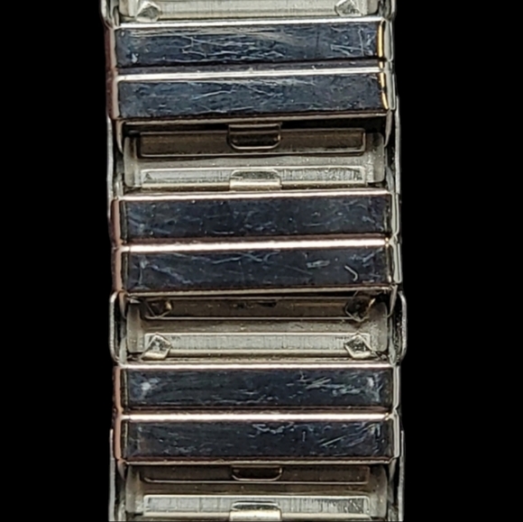 MILOR-ITLAY STRETCH FLEX BRACELET "STAINLESS STEEL"& 18Kt GOLD CENTER PO… - Picture 9 of 10